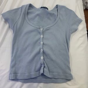 Blue brandy top